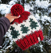 Made To Order Gunflint Pines Beanie Red & Cream